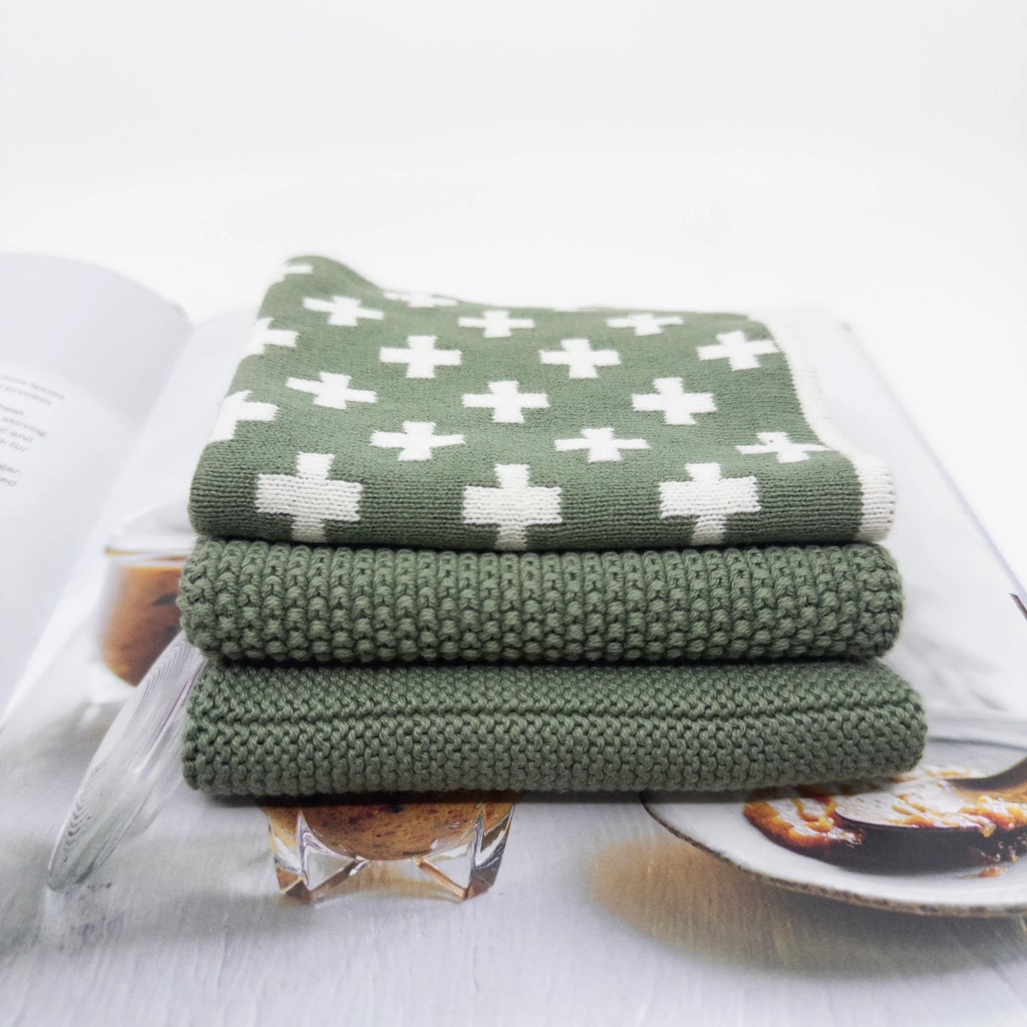 Dishcloth 3pk Variety Sage