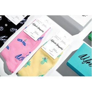 Blue Heart Socks