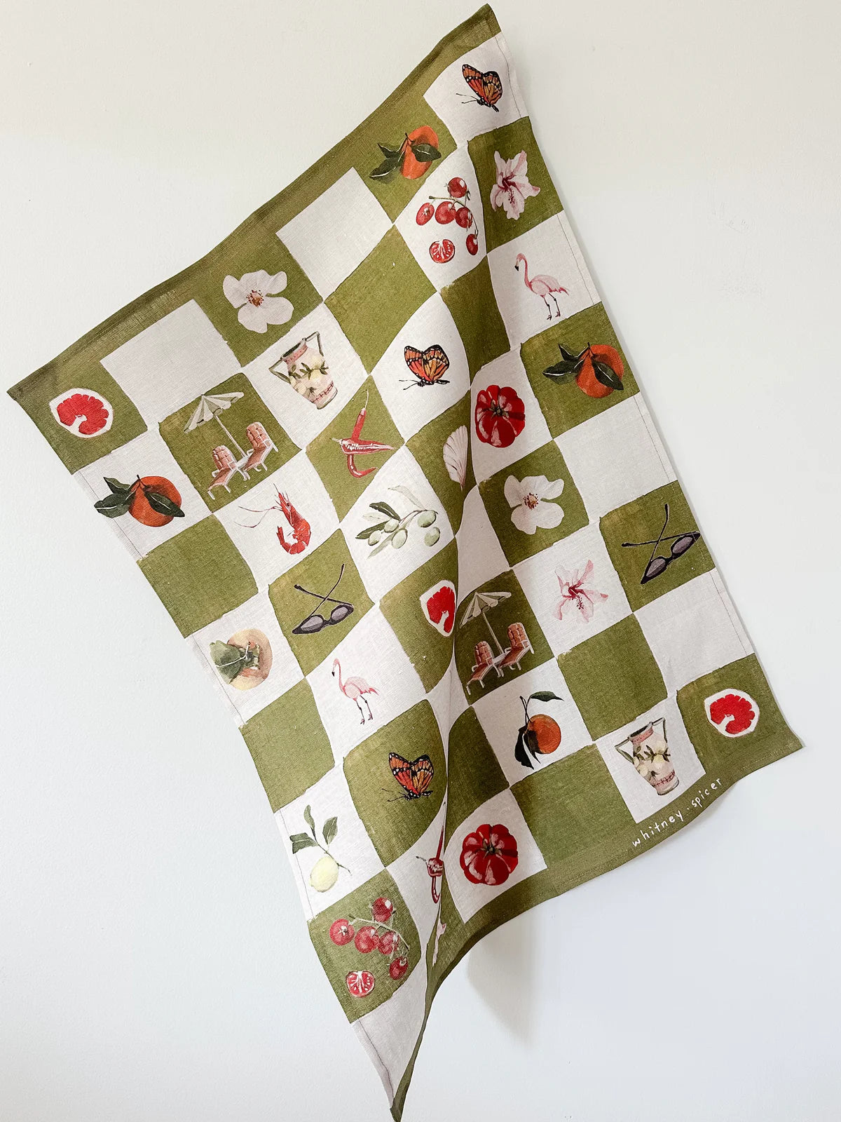 'European Summer' Linen Tea Towel