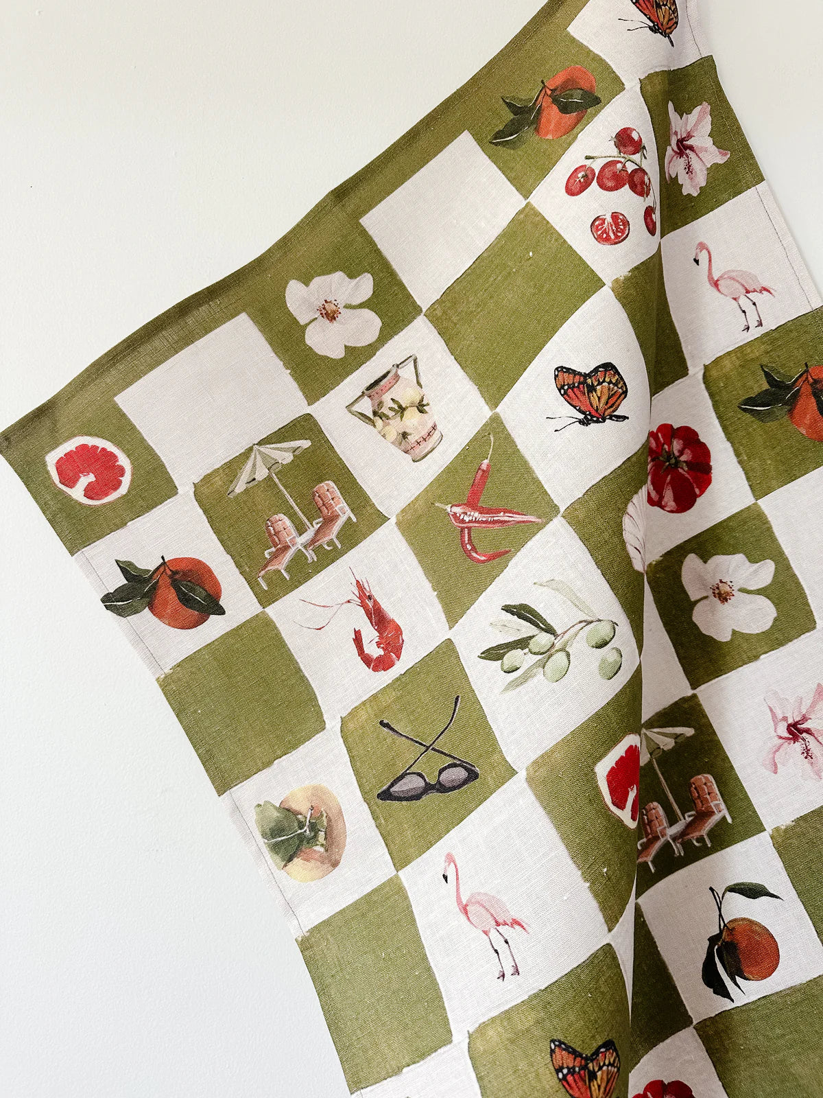 'European Summer' Linen Tea Towel