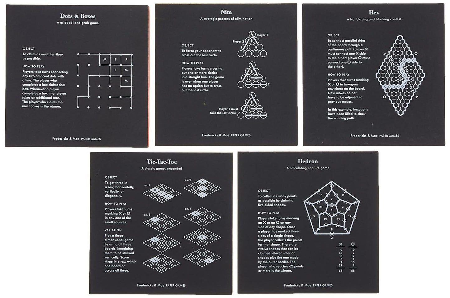 Fredericks & Mae Paper Games