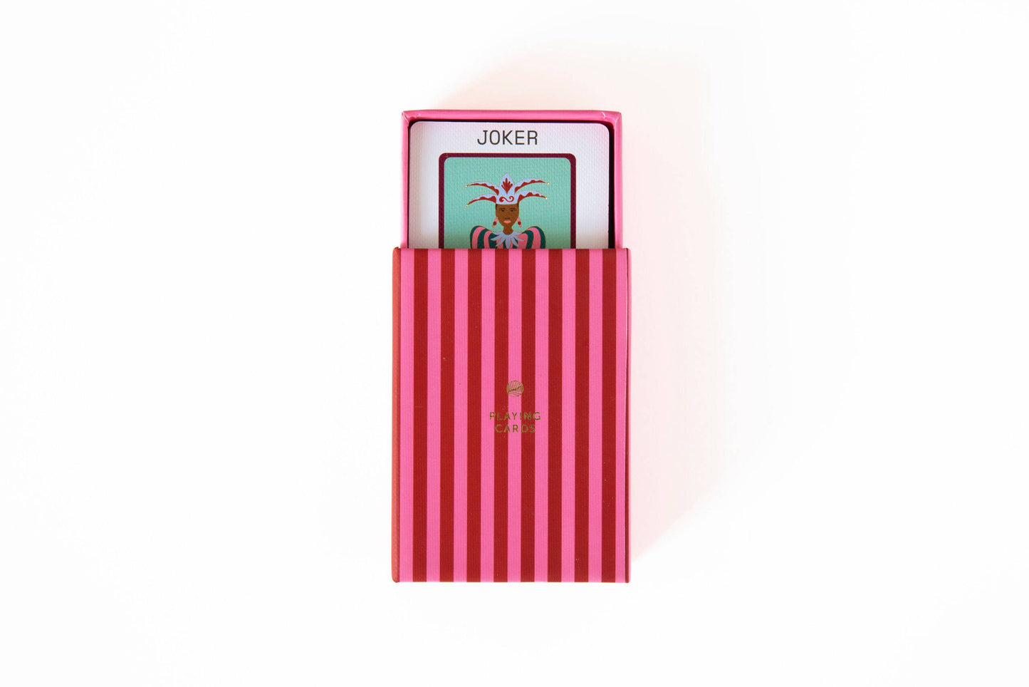 Playing Cards – Stripes Red & Pink