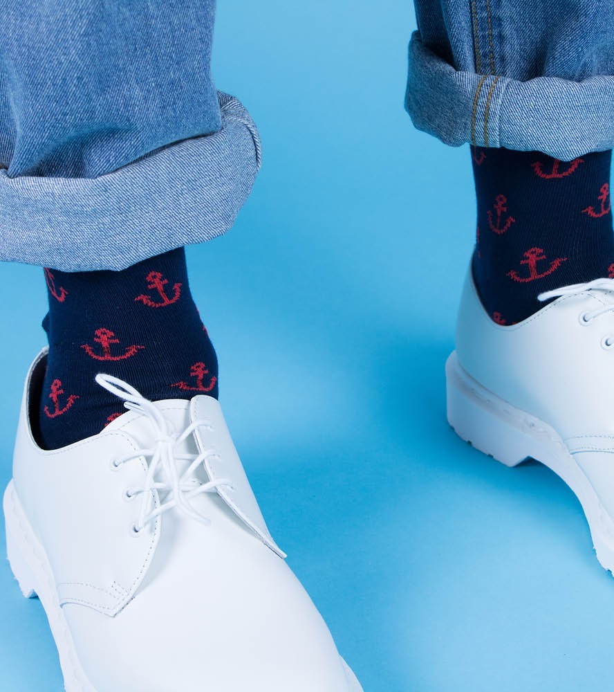 Anchor Socks Navy