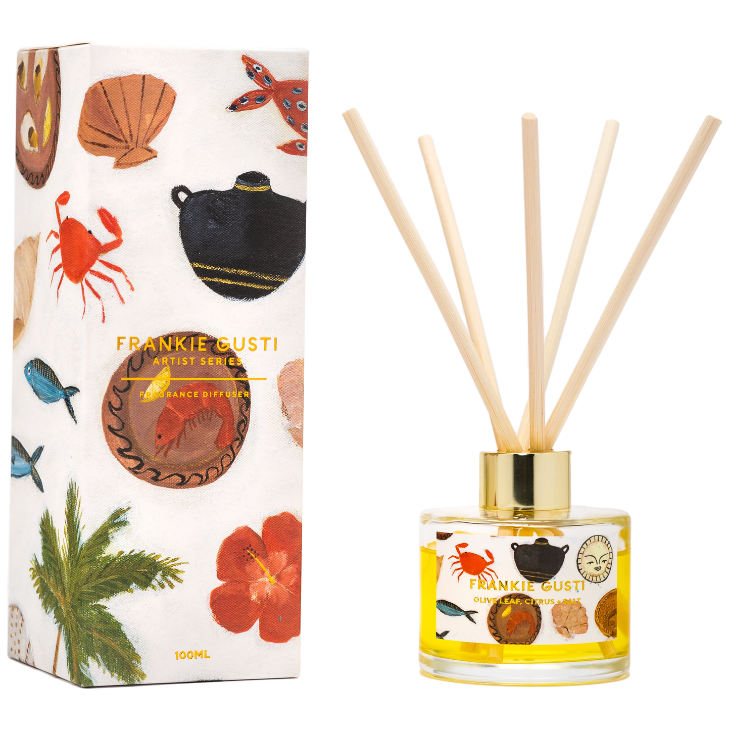 Artist Series Diffuser - Olive Leaf, Citrus + Salt