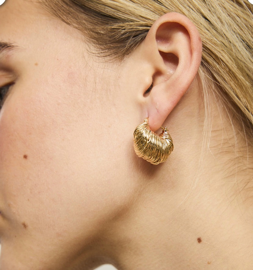 Gold Emilia Hoops