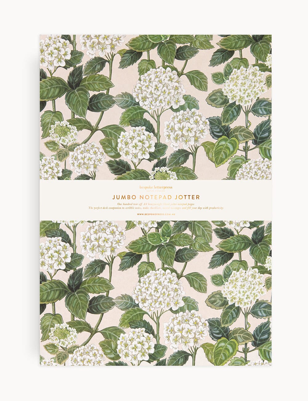 Hydrangea Jumbo Notepad Jotter