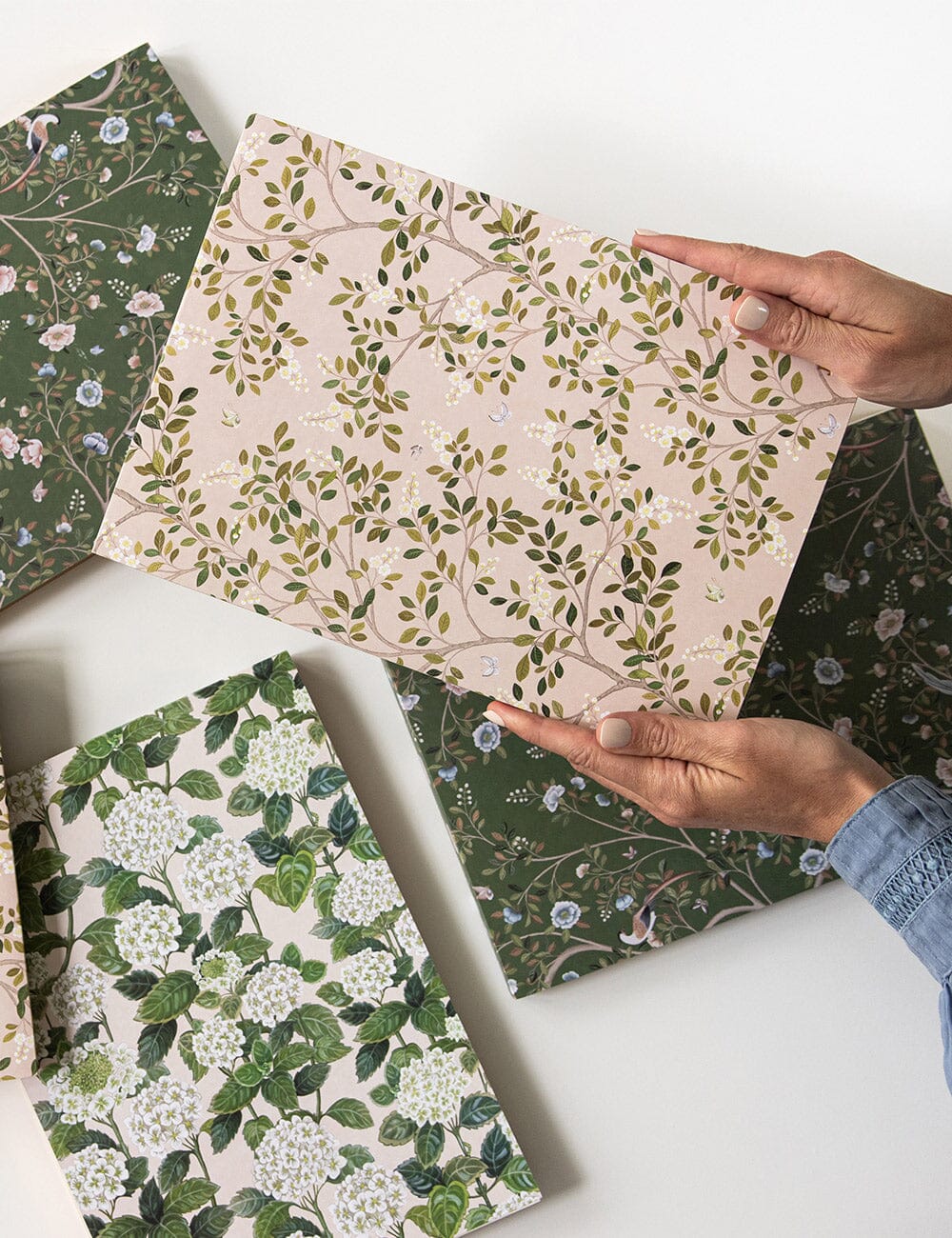 White Blossoms Jumbo Notepad Jotter
