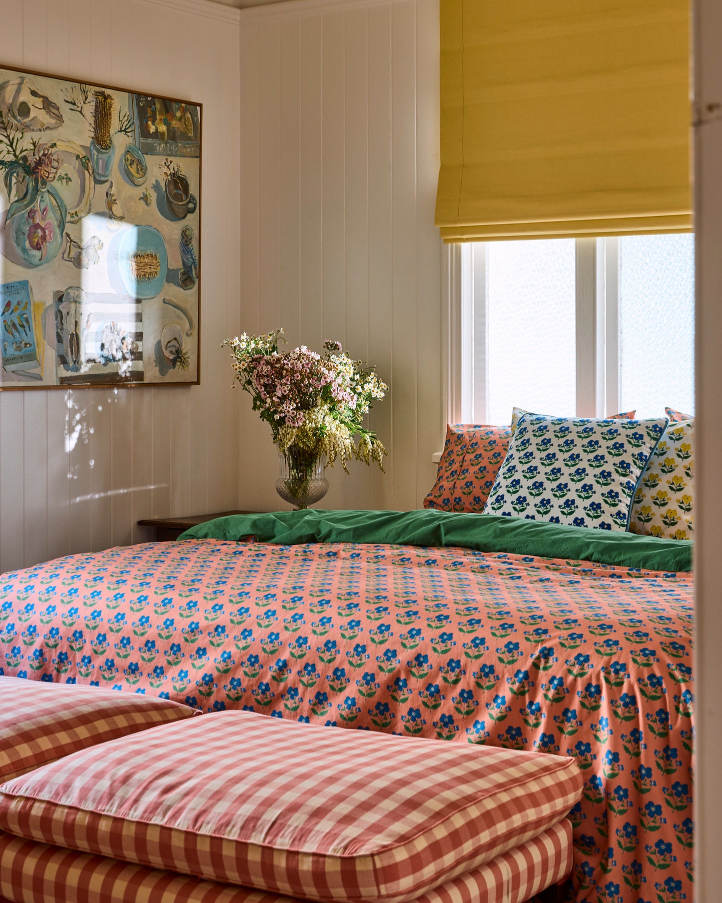 Kip&Co x Anna Spiro Indian Summer Rose Organic Cotton Quilt Cover