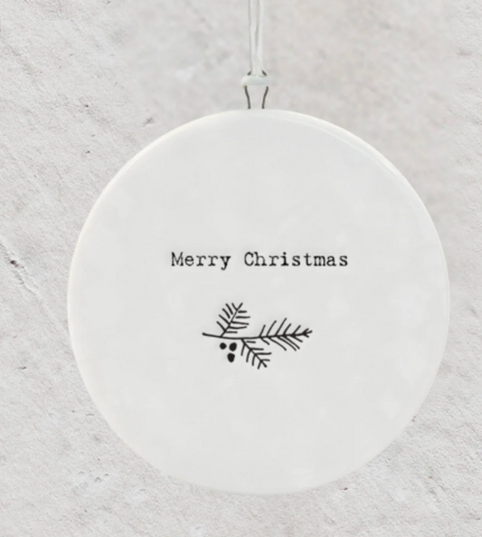 Wreath Porcelain Bauble