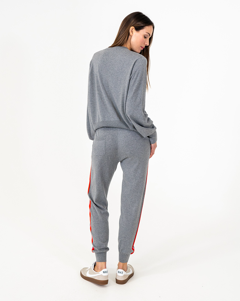 Winnie Speed Stripe Jumper Thunder Grey