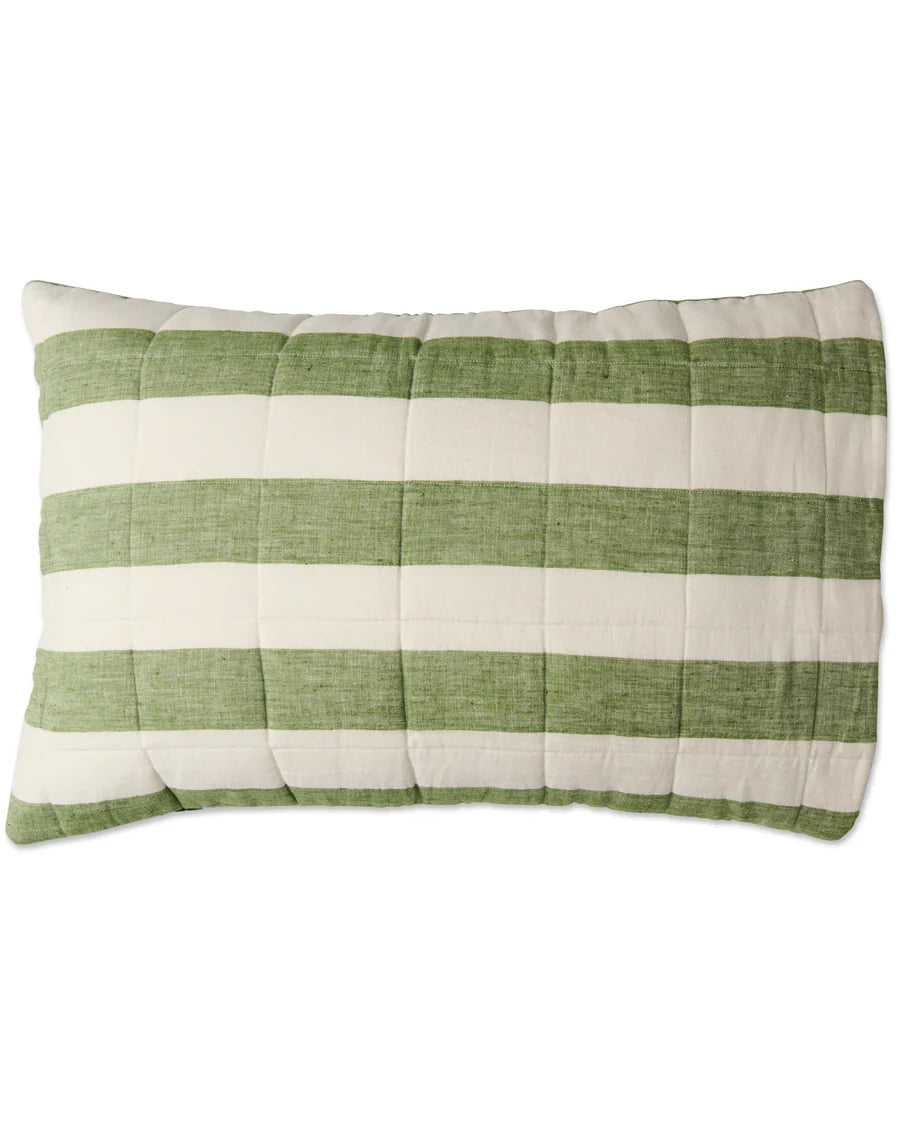 Spring in the Air Reversible Linen Quilted Pillowcase Set