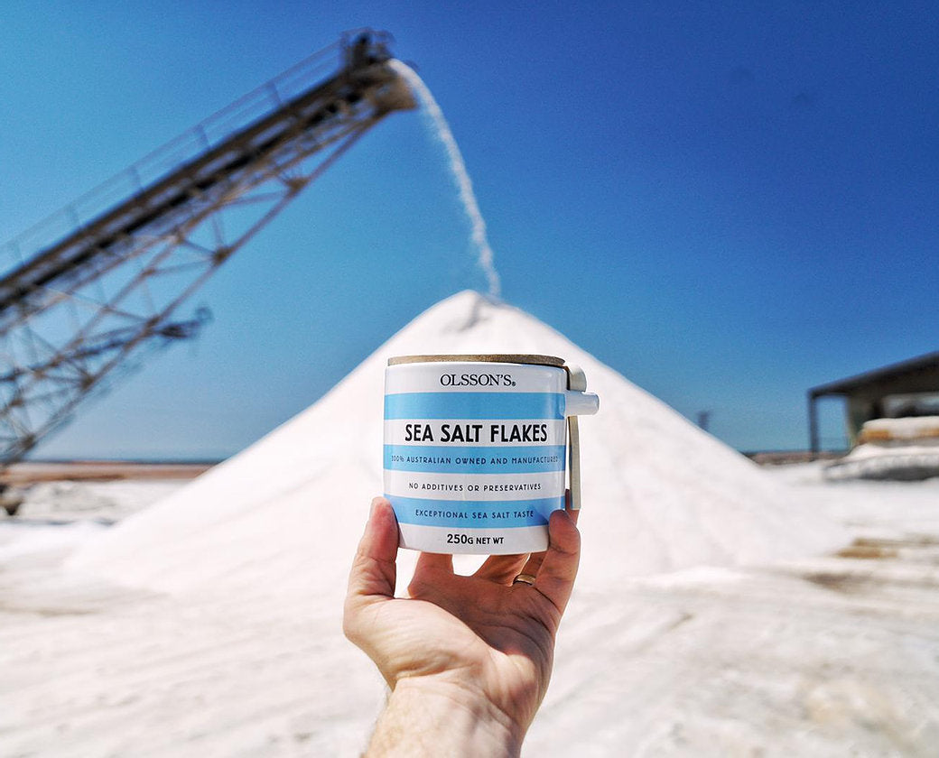 Sea Salt Flakes Stoneware Jar