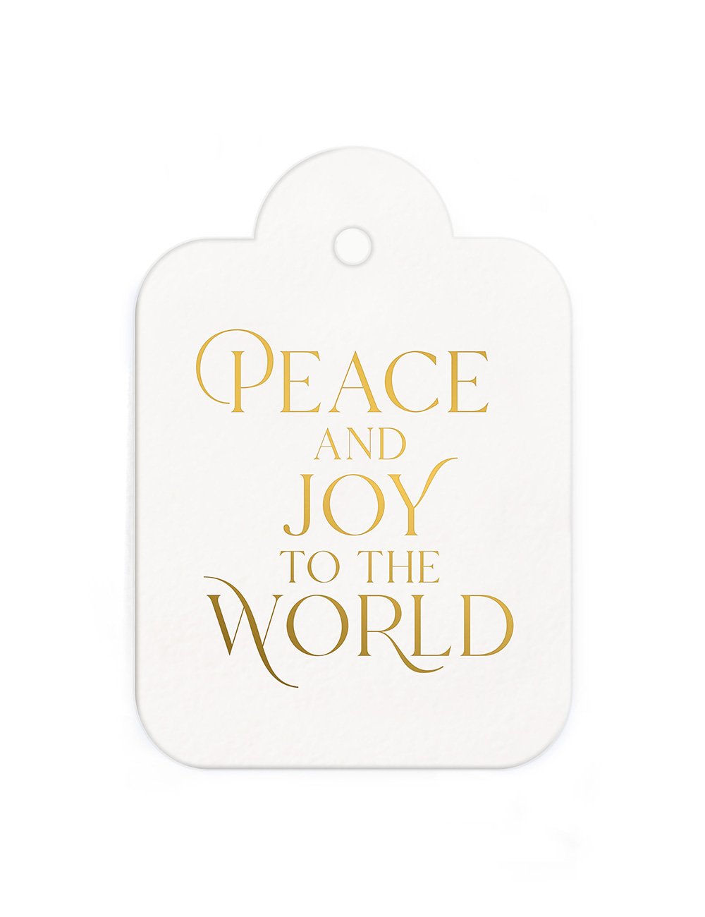 Gift Tags 6 pack "Peace & Joy"