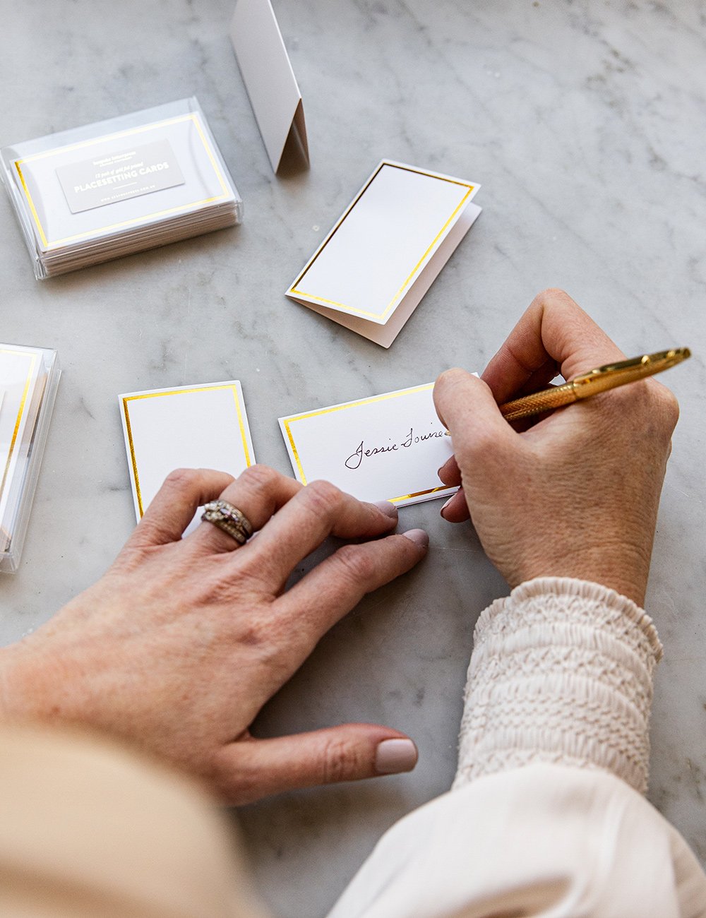 Gold Foil Place Cards