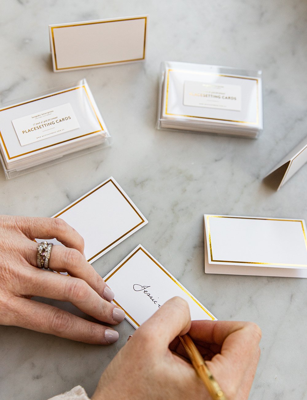 Gold Foil Place Cards