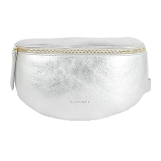 Metallic Silver Bum Bag