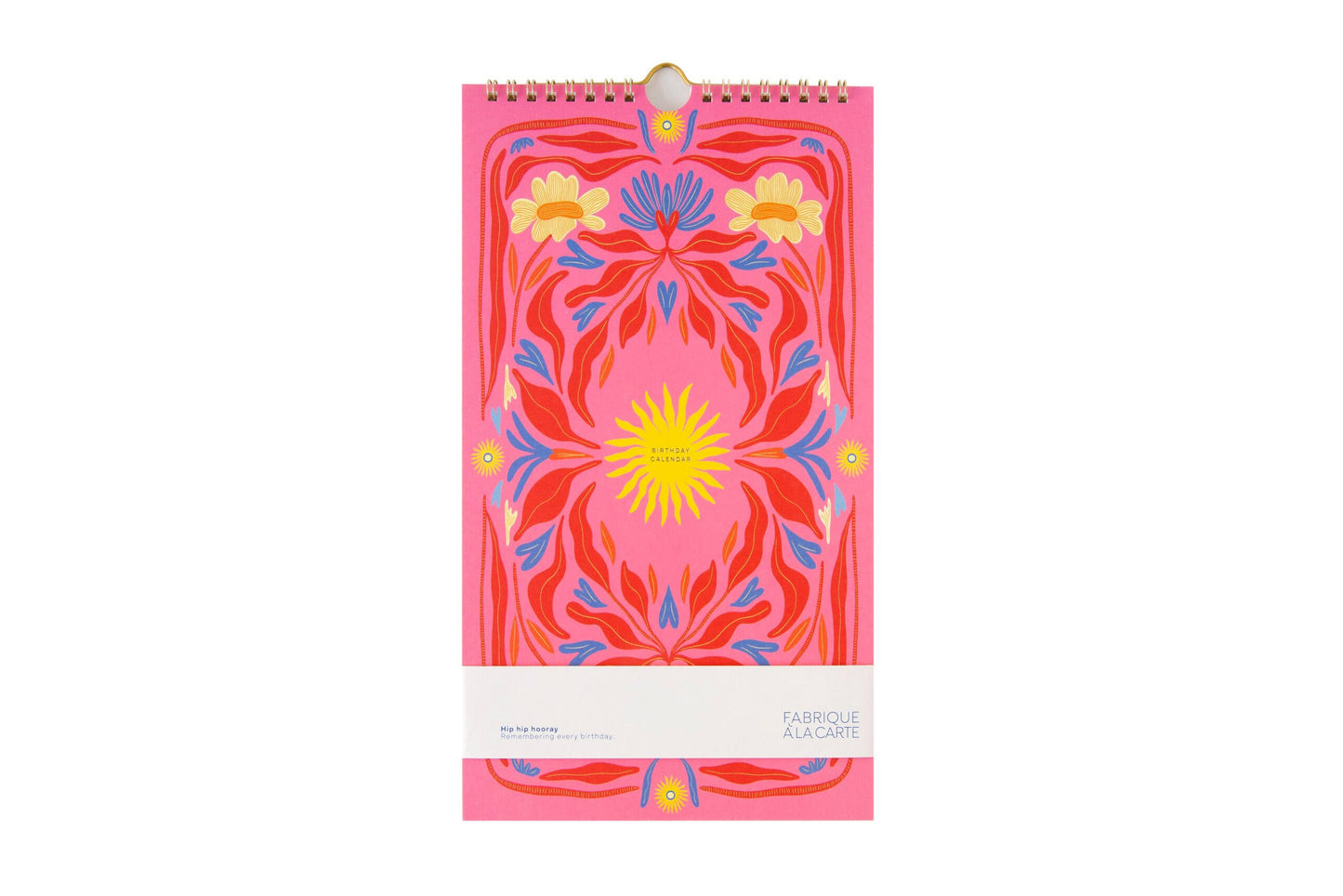 Birthday Calendar - Sun Pink