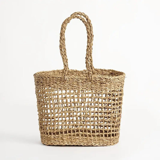 Umbria - Open Weave Seagrass Tote