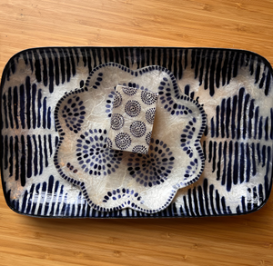 Atlantic Blue Stripes Tray