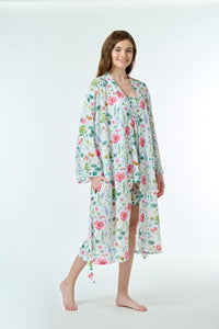 Arabella Dressing Gown Spring Florals