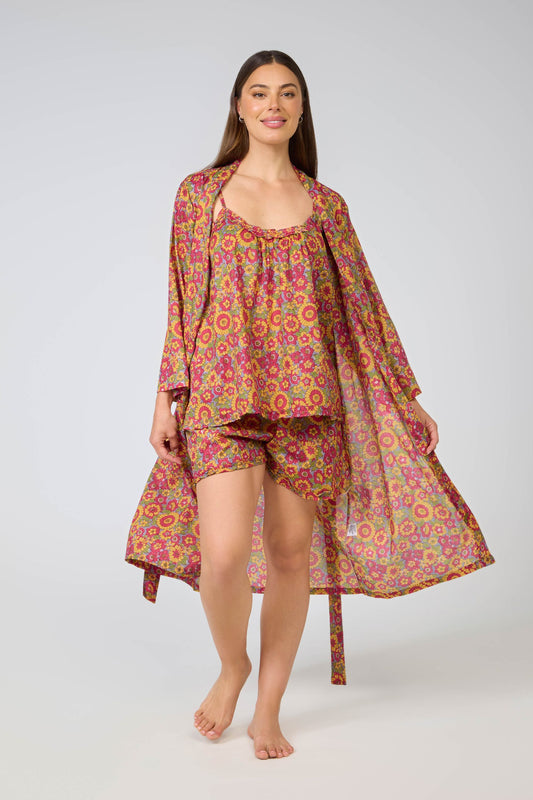 Arabella Dressing Gown Sunflowers