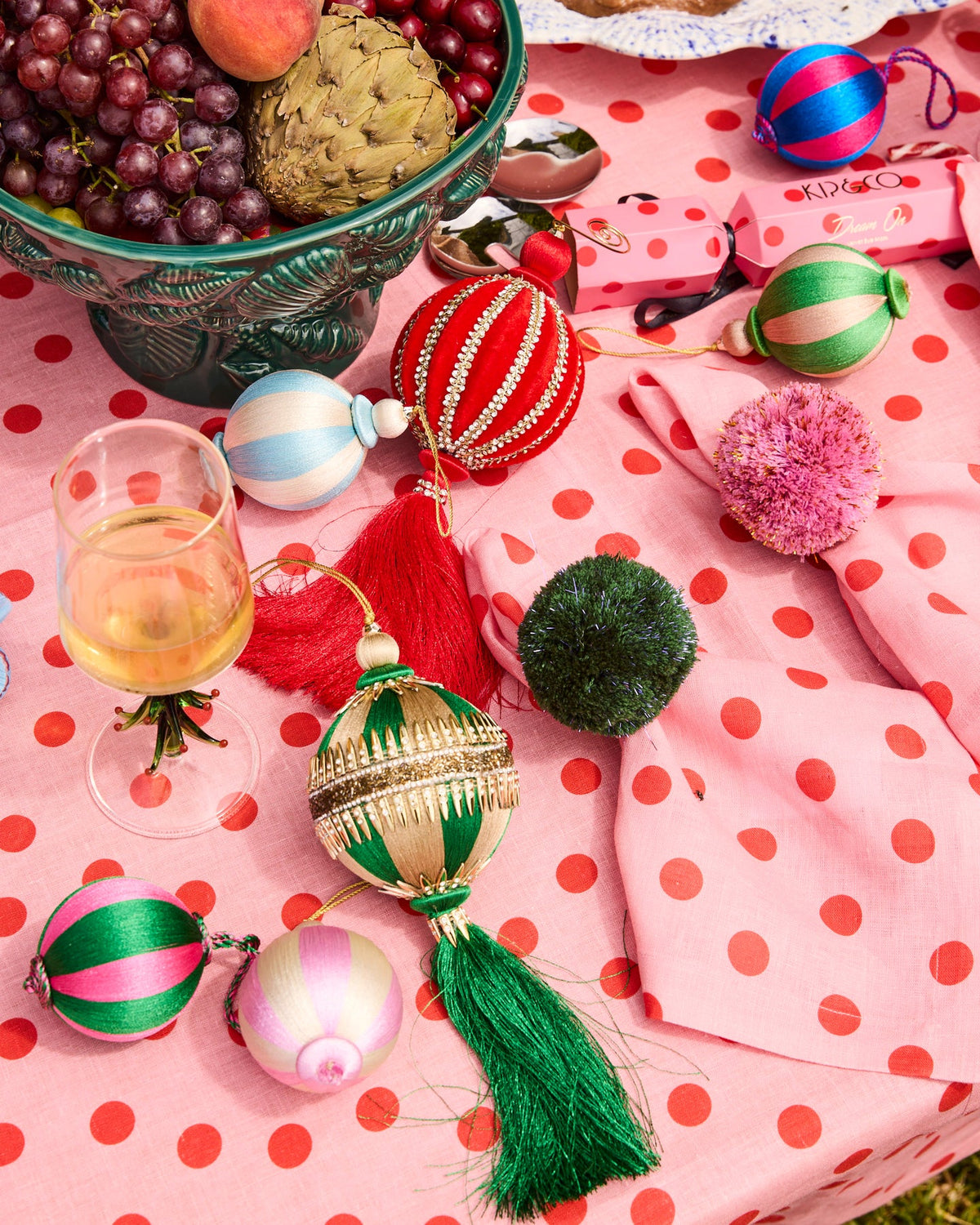 Merry Pom Pom Napkin Rings