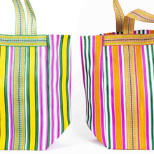 Load image into Gallery viewer, Biarritz Yellow &amp; Green Beach Bag