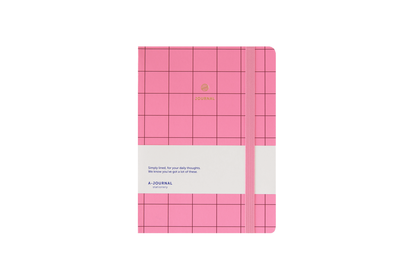 Notebook Journal - Thin Checkered Pink