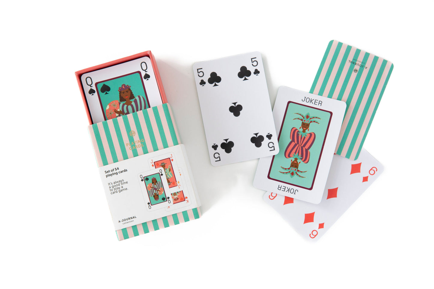 Playing Cards – Stripes Green
