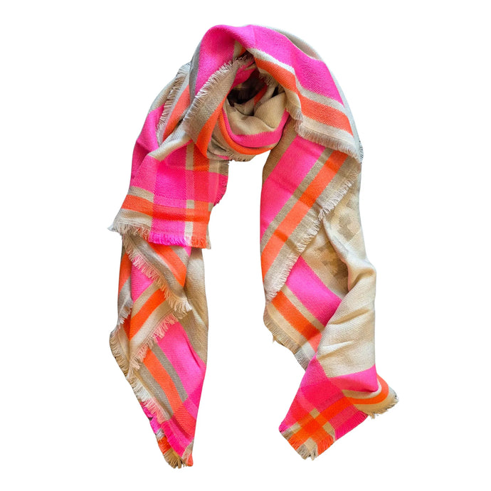 Orange & Pink Love Scarf