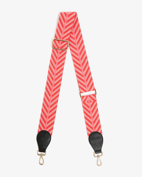 Accent Strap Coral & Red Chevron