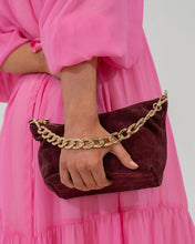 Load image into Gallery viewer, Agnes Bag Burgundy Suede