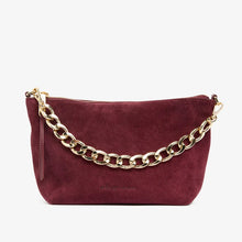 Load image into Gallery viewer, Agnes Bag Burgundy Suede