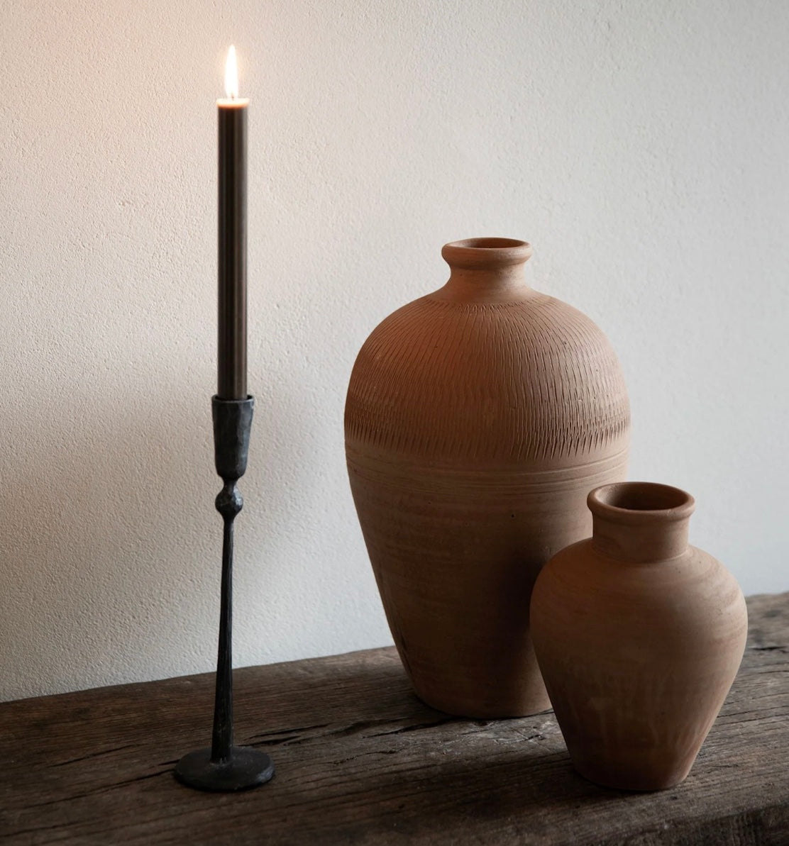 28 cm Dinner Candle - BROWN (4 pack)