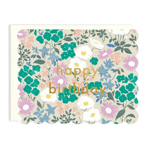 Happy Birthday (scalloped edge)