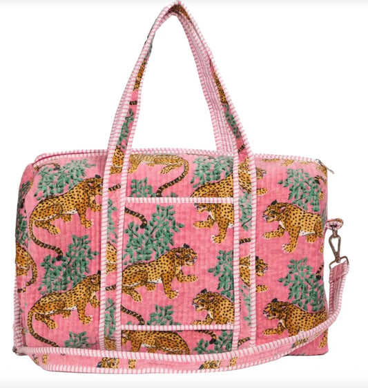 Velvet Weekender - Rose Tiger