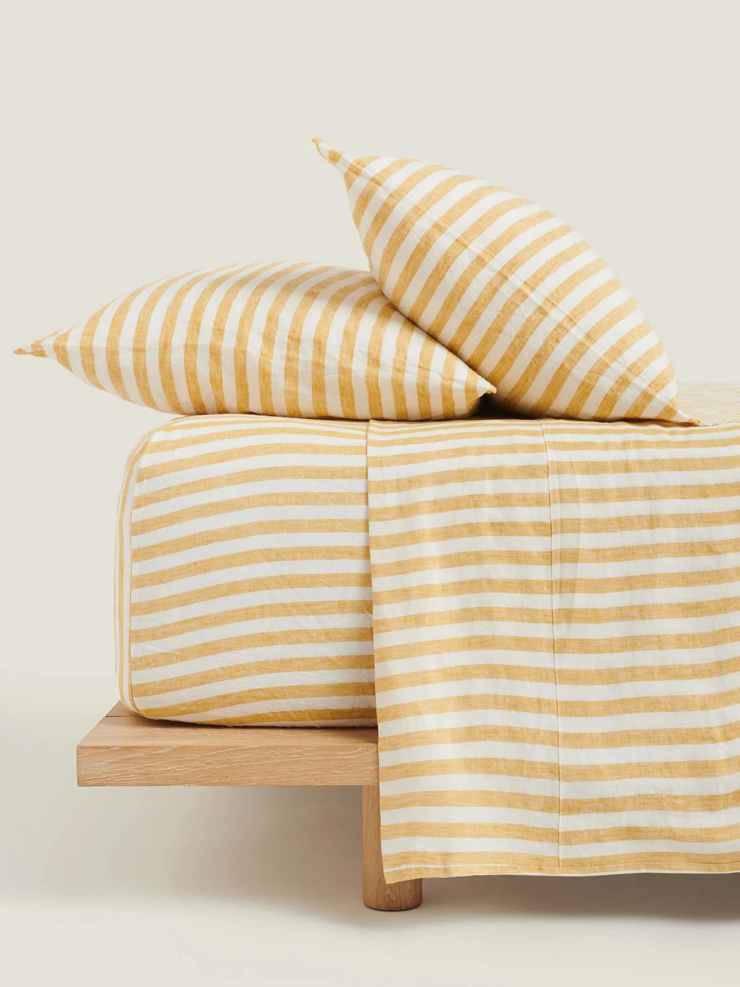 Yellow Stripes Pillowcase Set