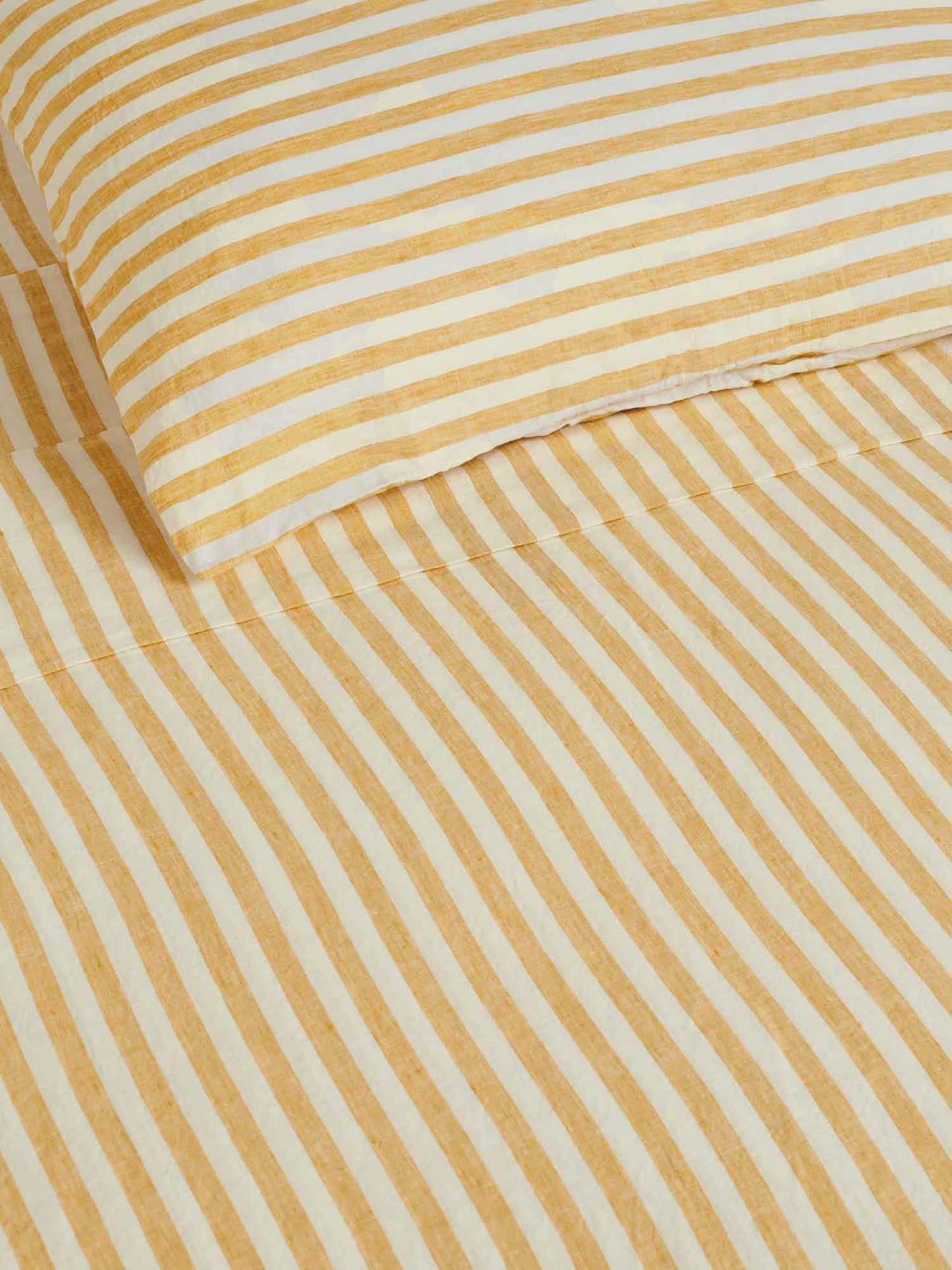 Yellow Stripes Pillowcase Set