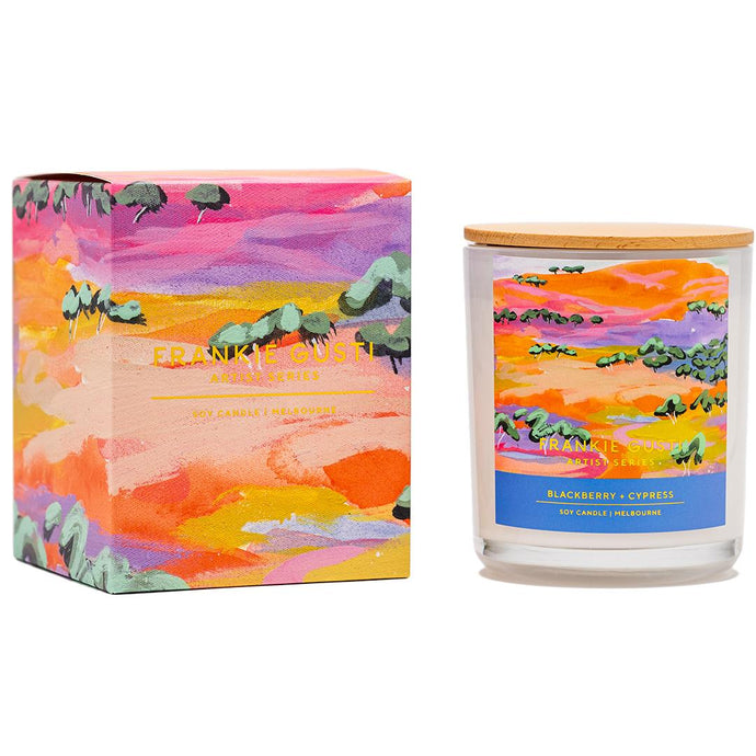 Artist Series Candle - Blackberry + Cypress Rishelle Kent
