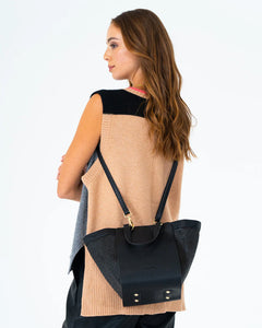 Carnegie Tote - Black Weave