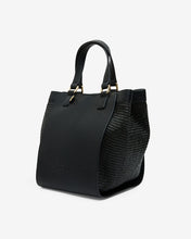 Load image into Gallery viewer, Carnegie Tote - Black Weave