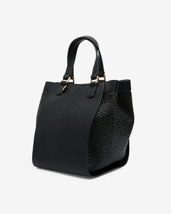 Carnegie Tote - Black Weave