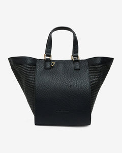 Carnegie Tote - Black Weave