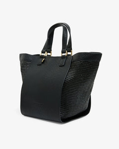 Carnegie Tote - Black Weave