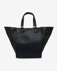 Carnegie Tote - Black Weave