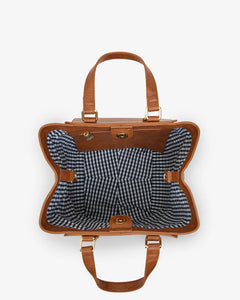 Carnegie Tote - Tan Weave