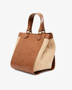 Carnegie Tote - Tan Weave