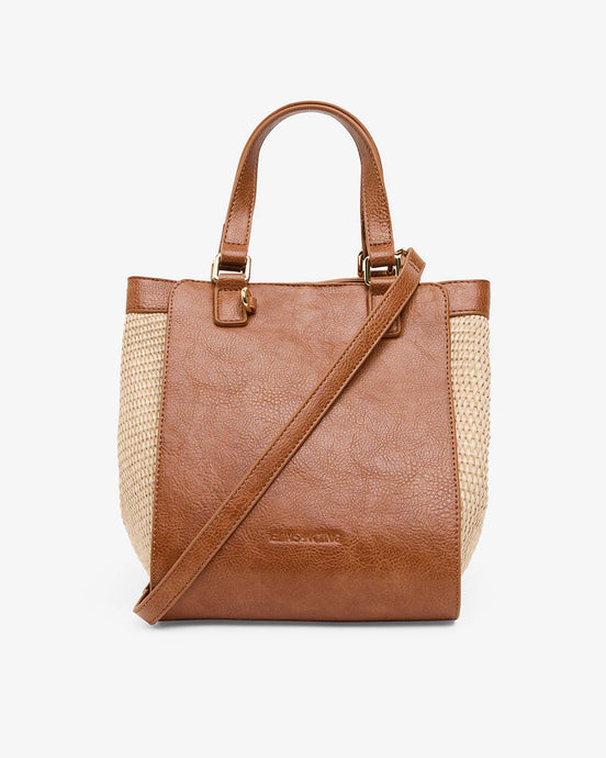 Carnegie Tote - Tan Weave