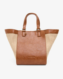 Carnegie Tote - Tan Weave