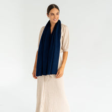 Load image into Gallery viewer, Cashmere Caplet Navy